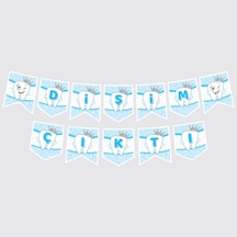 Dişim Çıktı Mavi Zigzak Banner Karışık