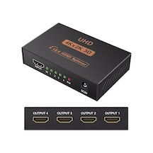 Taplin 4 Port Hdmi Çoğaltıcı 4k Hdmı Splitter 1 Giriş 4 Çıkış Hdmi Çoklayıcı 4 Ekran Full Ultra Hd