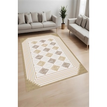 Eliana Home Dijital Baskı Yıkanabilir Kaymaz Taban Salon Halısı Ve Yolluk Rvg0988-fnl238 Bej