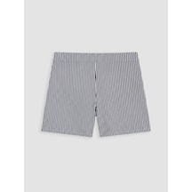Lcw Young Beyaz Çizgili Kadın Şort Pijama Altı