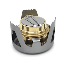 Bakır Alaşımlı Taşınabilir Mini Ultra Hafif Ruh Brülör Alkol Sobalar Açık Kamp Yürüyüş Sobalar Fırın Gri