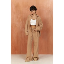 Mai Collection Mai Studios Co. Pedasa Vizon Gömlek Pantolon Takım Vizon