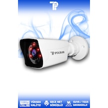 Picam 1 Kare Kamera Bullet Dış Mekan Full HD Gece Görüşlü Irled Kameralı AHD Güvenlik Kamerası