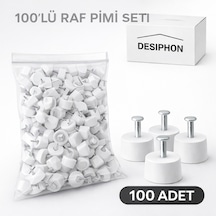 Beyaz Çivili Raf Pimi 100 Adet Dolap Raf Destek Pimi Dayanıklı Ve Kolay Montaj Raf Sabitleyici Beyaz