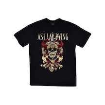 Stoned&Fame Erkek Siyah Asilay Dying Baskılı T-shirt SIYAH Siyah