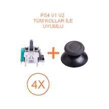 4 Adet Ps4 Analog Motoru + Topuz Başlık Set