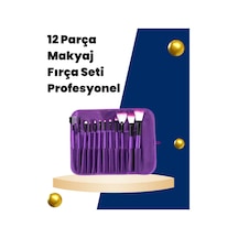 Profesyonel Makyaj Uygulamalarına Özel 12 Parça Kompakt Ve Hafif Makyaj Fırça Seti