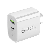 Neevoyu 20w Çift Port Usb-c + Usb-a Hızlı Şarj Aleti - İphone, İpad Ve Android İçin Pd & Qc3.0 Desteği