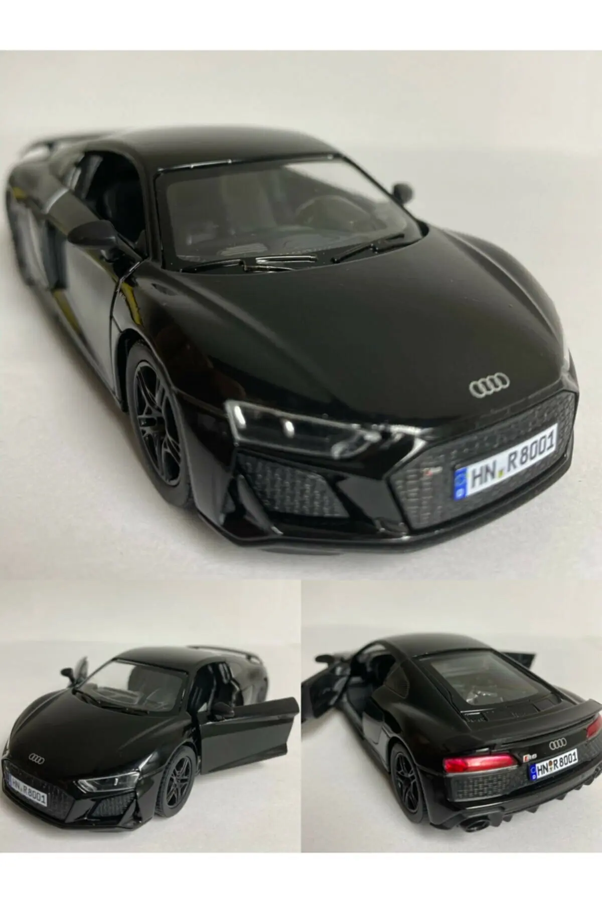 2020 Audi R8 Coupe - Çek Bırak 5inch. Lisanslı Model Araba, Oyuncak Araba 1:36