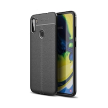 Samsung Galaxy Uyumlu, A11 Kılıf Auto Focus Kapak - Siyah