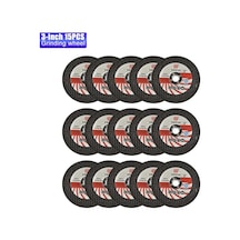 Suofeng 75mm 10mm İç Çaplı Minik Açı Taşlama Diski - Seramik, Ahşap, Metal Kesici, 15 Adet Dayanıklı Zımpara Levha