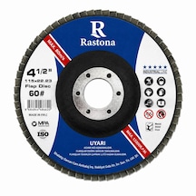 Rastona Flap Disk Zımpara 115x22.23mm 60 10 Adet