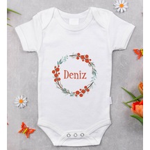 Bk Gift Bk Kids Harfli İsimli Bebek Body Zıbın - Model 4 12-18 Ay Çok Renkli