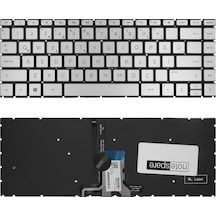 Hp Uyumlu 14-bk004nt 2qf22ea , 14-bs006nt 2bs99ea Klavye Tr Işıklı Gümüş Gri