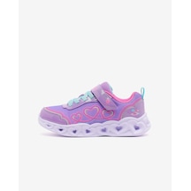 Skechers Heart Lıghts Büyük Kız Çocuk Mor Işıklı Spor Ayakkabı 303736l Lvmt