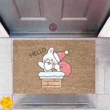Kapı Önü Paspası Dekoratif Dijital Baskı Hello P-2370 Renkli