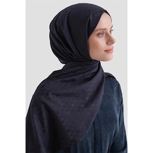 Armine Elegance Pamuk - İpek Şal Ap3001 Koyu Lacivert