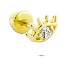 Glorria Altın Göz Helix Piercing (540178425) Sarı