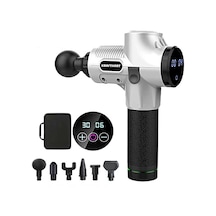 KRAFT HART Lcd Dokunmatik Masaj Tabancası Aleti 30 Hız Ayarlı 24v Gümüş
