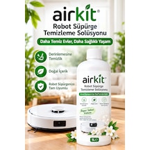 Robot Süpürge Deterjanı Solüsyonu Sıvısı 1 Lt Beyaz Sabun Kokusu Temizlik Solüsyonu Tüm Robot Süpürgeler 1000'li Set