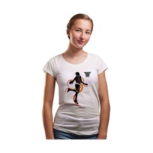 Silhouette Basketball Kadın Beyaz Tshirt