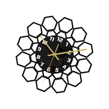 1/2 Modern Duvar Saati Ev Hediyesi Akrilik Oturma Odası Sanatı Siyah Tip C 1 Set Diğer