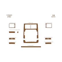 Fiat Scudo Expert Jumpy Torpido Kaplama 2007 12 Parça Açık Meşe