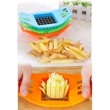 Patates Dilimleme Parmak Patates Doğrayıcı Dilimleyici Bıçak Çok Renkli