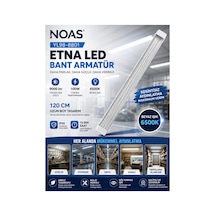 Noas Yl98-8801 Etna Led Bant Armatür 100w 120 Cm 6500k Beyaz Işık 9000 Lümen 4 Sıra Led - 920474163 Diğer