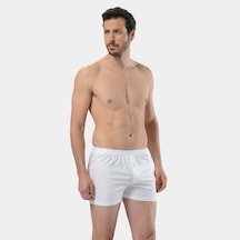 Cacharel - Kemerli Düğmeli Boxer 1106 Beyaz