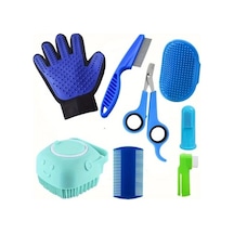 Venturemart 8 Adet Evcil Hayvan Bakım Seti, Köpek, Pire Tarağı, Köpek Şampuanı Fırçası, Evcil Hayvan Çivi Ku