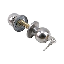 Alüminyum Alaşım Yuvarlak Kapı Kolları Rotasyon Kilit Knobset Kolu Metal Kapı 451878 Diğer