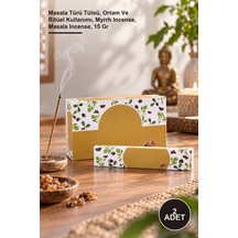 2 Adet Myrrh Masala Tütsü Masala Türü Tütsü, Ortam Ve Ritüel Kullanımı, Myrrh Incense, Masala Incense, 15 Gr