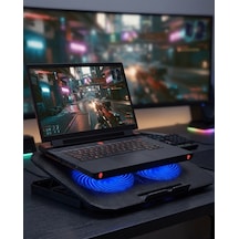 Shnstore Laptop Soğutucu Stand Çift Fanlı 17 İnç Uyumlu Ayarlanabilir Notebook Altlığı Shntknd0720