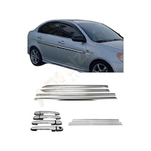 Hyundai Accent Era 3'lü Yan Krom Seti Yan Kapı Çıtası+cam Çıtası+kapı Kol A+ Paslanmaz
