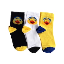 Fenerbahçe Çocuk Yellow Maskot 3lü Çorap Lacıvert-sarı-beyaz