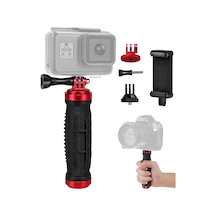 Kamera Montaj Seti Aksiyon Kamera Montaj Aparatı Ve Telefon Tutucu, 1/4 Ve 3/8 Vida Girişli Evrensel Dslr, Led Işık Ve Akıllı Telefon Montaj Seti, Hnd1
