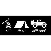 Eat Sleep Off Road Sticker Yapıştırma Kamp