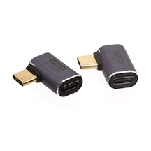 Genel 90 Derece Type-c Çevirici Usb 4 40 Mbps Dik Type-c Çevirici