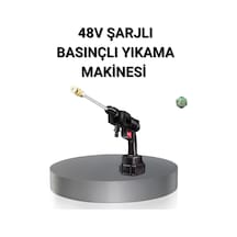 Kablosuz Basınçlı Yı. Makinesi 48v Güçlü Motor, 2 Pil Ve Köpük Hazneli