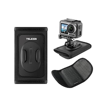 Backpack Strap Mount Telesin Gp-bpm-003 Gopro, Djı Osmo Action, Insta360 İle Uyumlu Aksiyon Kamera Sırt Çantası Askı Aparatı