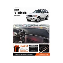 Nissan Pathfinder 1996-2000 Uyumlu Torpido Örtüsü, Torpido Kılıfı - Siyah-gri - Nı012