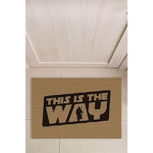 Decovetro Halı Paspas Star Wars Mandalorian The Way Desenli 40 X 60 Cm Çok Renkli