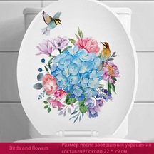 Hangfox Pvc Banyo Tuvalet Örtüsü Sticker, Su Geçirmez Ve Lekesiz, 20x30 Cm, Dekoratif Ve Yeniden Kullanılabilir, Turuncu Rengi Diğer