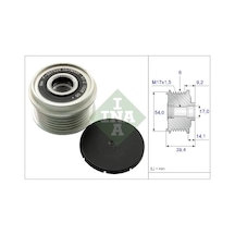 Alternatör Kasnağı - Fiat Linea, 500, Panda, Grande Punto, Punto, Doblo, Fiorino, Qubo, Mito, Giulia - Schaeffler-ına-535015110 97242142