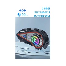 2 Kişi Eşleşmeli Intercom 1000 Metre Kask Kulaklığı Su Geçirmez Bluetooth 5.3 Motosiklet Kulaklık K23s