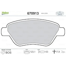 Fiat Idea On Fren Balatasi 1.3 Multijet 2005-2008 Valeo 670913