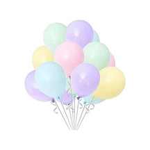 Makaron Balon Karışık Mini Boy 5 İnç 100 Adet 2 Yaş Mavi