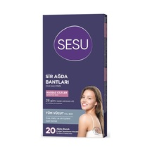 Sesu Ağda Bandı 20'li Hassas Cilt - 6 Adet Tarı