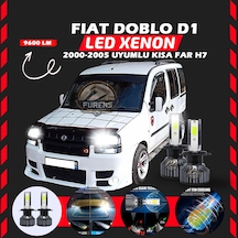 Fiat Doblo D1 2000-2005 Kısa Far Uyumlu Şimşek Etkili Led Xenon Pro Series H7